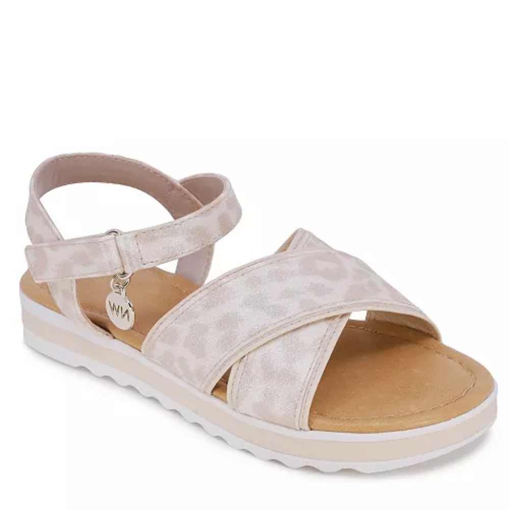Little and Big Girls Stella Sandal Beige/Gold